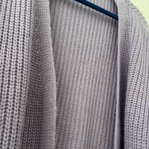 Lilac Open-Front Cardigan - Picture 3 of 5